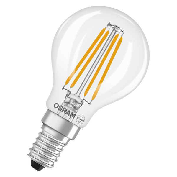 OSRAM LED Leuchtmittel LED Retrofit CLASSIC P 3.4W 827 Clear E14 Warm weiß 4099854468759