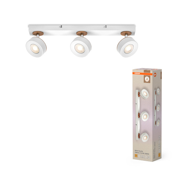 OSRAM LED Deckenleuchte DECOR SPOT PLUTO WHITE 3 Spot Warm weiß 4099854470912