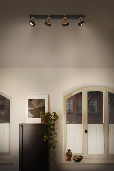 OSRAM LED Deckenleuchte DECOR SPOT PLUTO BLACK 4 Spot Warm weiß 4099854471056
