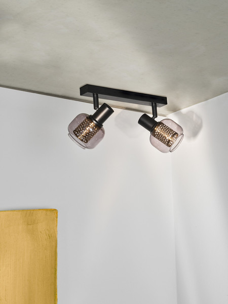 OSRAM LED Deckenleuchte DECOR SPOT FIREFLY 2X2.8W 827 E14 Black Dimmbar Warm weiß 4099854472091