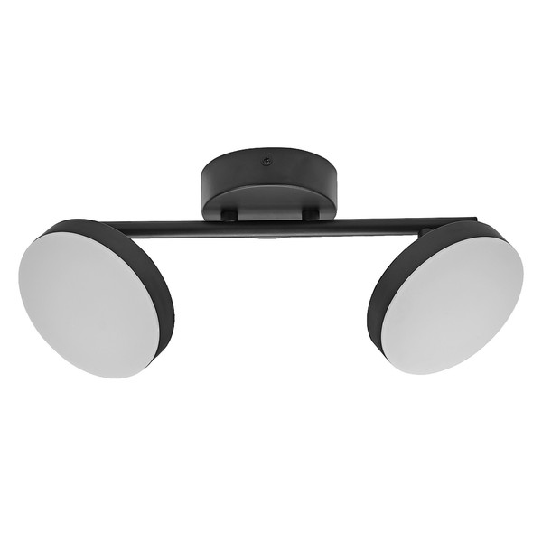 OSRAM LED Deckenleuchte DECOR SPOT MOON 2Spot 10.5W 830 Black Warm weiß 4099854472237