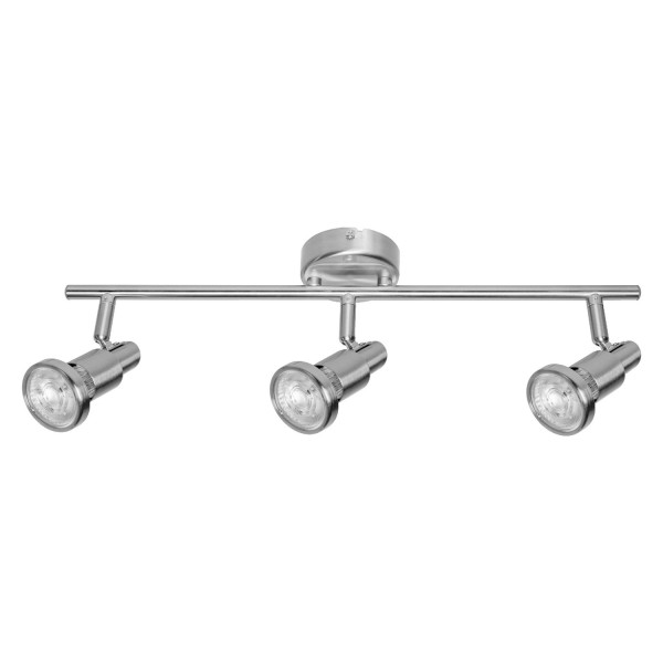 OSRAM LED Spotleuchte LED SPOT BRUSHED SILVER GU10 3 x 2.6W 2700K Warm weiß 4099854473562