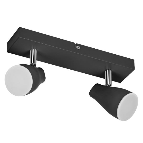 OSRAM LED Spotleuchte LED SPOT PEAR BLACK 2 x 4.3W 2700K GU10 Warm weiß 4099854473944