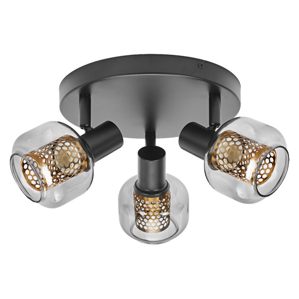 OSRAM LED Deckenleuchte DECOR SPOT FIREFLY 3X2.8W E14 Black Dimmbar Warm weiß 4099854474637