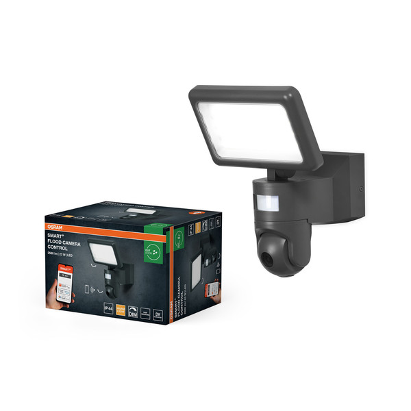 OSRAM LED Aussenleuchte SMART+ FLOOD CAMERA CONTROL Control Dimmbar Warm weiß 4099854474897