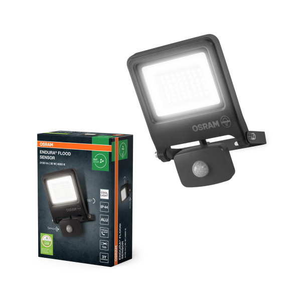 OSRAM LED Fluter ENDURA Flood Sensor Cool White PCR Neutralweiss 4099854487040