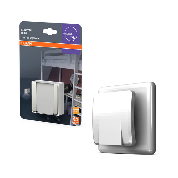 OSRAM LED Nachtlicht LUNETTA Slim White Warm weiß 4099854530678