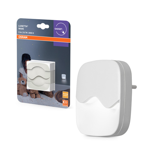 OSRAM LED Nachtlicht LUNETTA Wave White Warm weiß 4099854536632