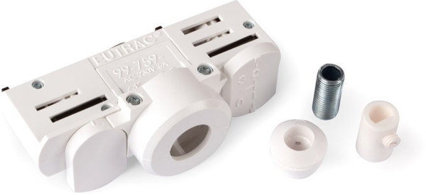 Ledxon PL1 Zubehör Eutrac Adapter HV 3-Phasen Schiene weiß für M20, M30, M40