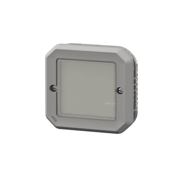 Legrand PLEXO New Connected Feuchtraum Aufputz Lichtschalter, Dimmfunktion, Smart-Home, Home+Control-App, ohne Neutralleiter, LED-kompatibel, IP55 grau, 069875L