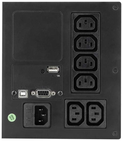 Legrand USV-Anlage Keor SP mit 1500 VA/900 W - 6x IEC-Steckdosen -  Batterie 12V/9Ah, AVR, LED-Monitoring, 310189