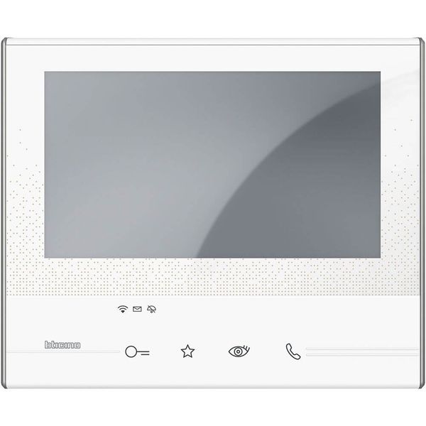 Bticino CLASSE300 X13E Video-Innenstelle mit 7"-Touchscreen, 4 sensitiven Tasten, Smartphone-Anbindung, App-Nutzung, Erweiterung des Sets Art.-Nr. 363911, Weiß, 344642