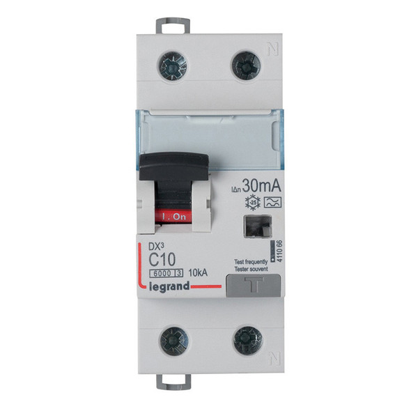 Legrand DX3 FI/LS-Schalter C-Charakteristik, 16A, 1P+N, 6kA, 30mA, Typ A, 230VAC, 2 Teilungseinheiten, 411061
