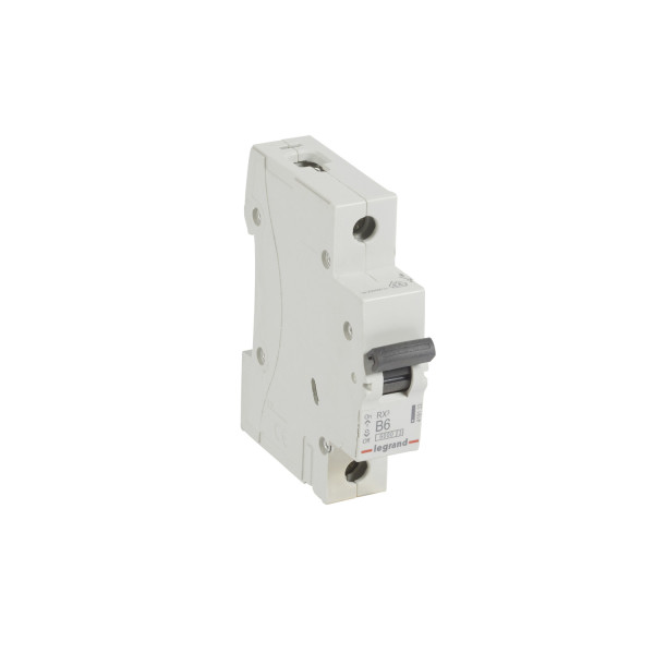 Legrand RX3 Leitungsschutzschalter, Schutzschalter, B-Charakteristik, 6A, 1-polig, 6000A, 230/400VAC, 1TE, 12 Stück, 419133