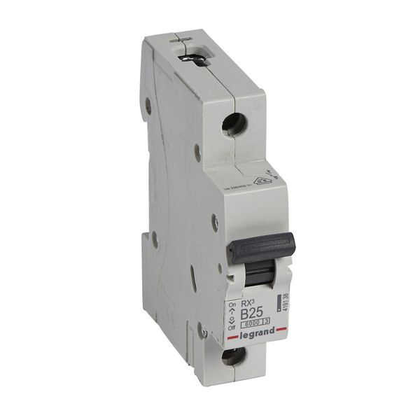 Legrand RX3 Leitungsschutzschalter, Schutzschalter, B-Charakteristik, 25A, 1-polig, 6000A, 230/400VAC, 1TE, 12 Stück, 419138