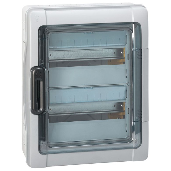 Legrand Plexo Feuchtraumverteiler, Sicherungskasten, Aufputz, IP65 - IK09, 2-reihig, 24 Module, Innen- und Außenbereich, 432 x 340 x 161mm, 601982
