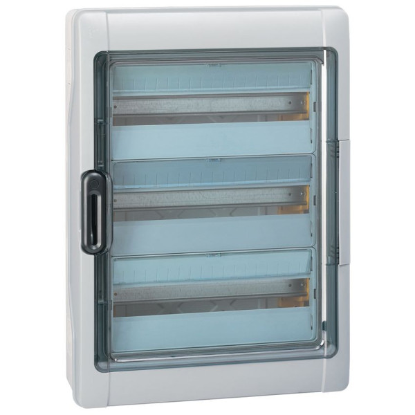 Legrand Plexo Feuchtraumverteiler, Sicherungskasten, Aufputz, IP65 - IK09, 3-reihig, 54 Module, Innen- und Außenbereich, 622 x 448 x 161mm, 601987