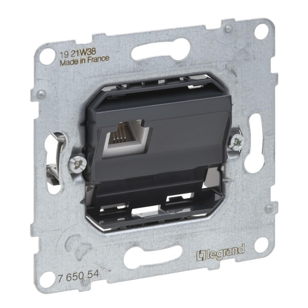 Legrand SEANO Telefonanschlussdosen RJ11, Einsatz, universell einsetzbar für den Anschluss von Telefonapparaten, 765054