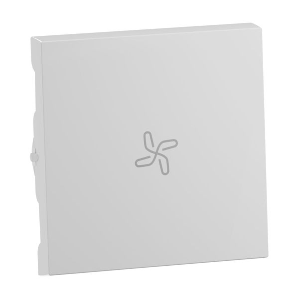 Legrand SEANO Wippe mit Lüftersymbol für Wechselschalter, Taster und Kreuzschalter, Schalterabdeckung, Wippenplatte, Ultraweiß, 765114