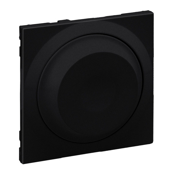 Legrand SEANO Abdeckung für Universal-Drehdimmer, ohne Neutralleiterr, 300W, Schwarz, 765340