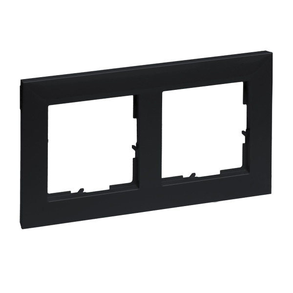Legrand SEANO 2-fach Rahmen, 87x158mm, Schwarz, 765372