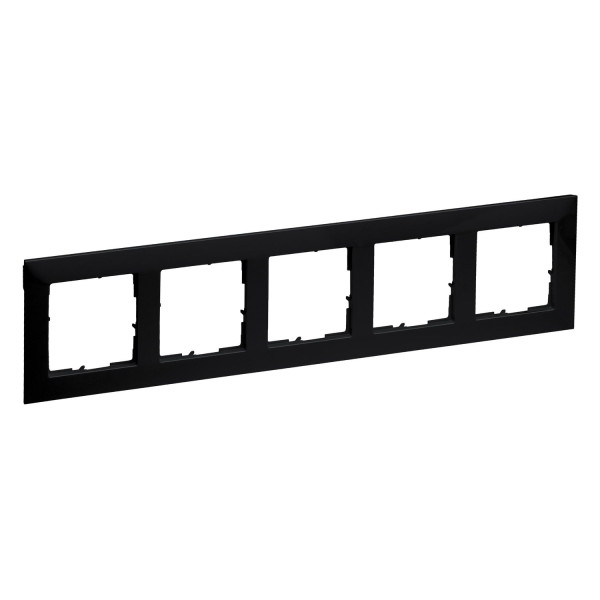 Legrand SEANO 5-fach Rahmen, 87x372mm, Schwarz, 765375
