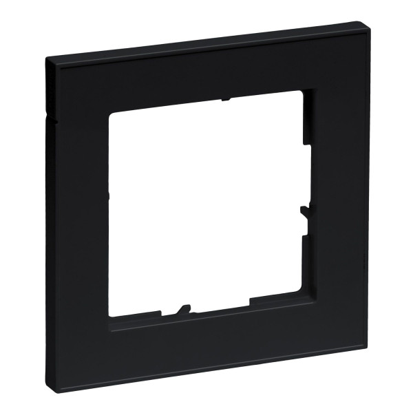 Legrand Seano+ 1-fach Rahmen, nachhaltige Produktion und Verpackung, Schwarz, 765381