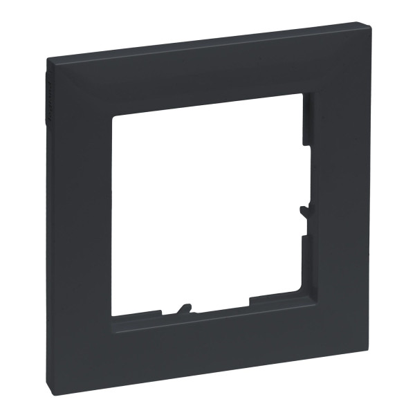 Legrand SEANO 1-fach Rahmen, 87x87mm, Anthrazit, 765471