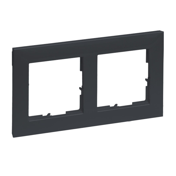 Legrand SEANO 2-fach Rahmen, 87x158mm, Anthrazit, 765472