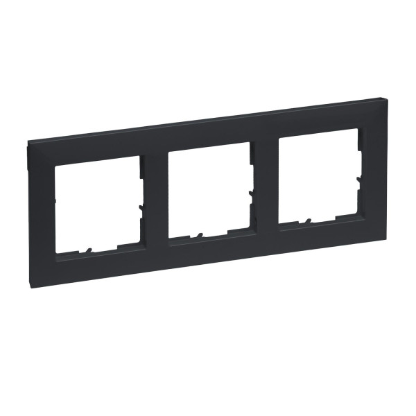 Legrand SEANO 3-fach Rahmen, 87x229mm, Anthrazit, 765473