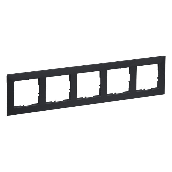 Legrand SEANO 5-fach Rahmen, 87x372mm, Anthrazit, 765475