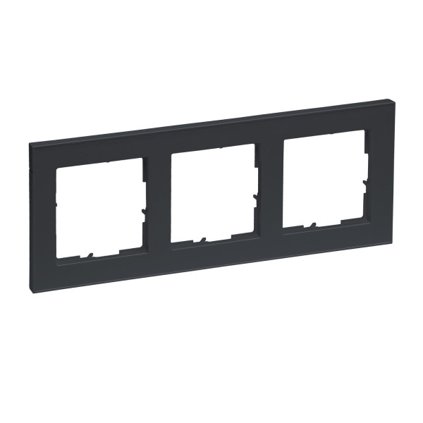 Legrand Seano+ 3-fach Rahmen, nachhaltige Produktion und Verpackung, Anthrazit, 765483
