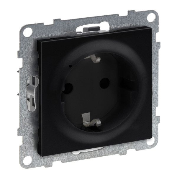 Legrand SEANO with Netatmo vernetzte Steckdose, Messung des Stromverbrauchs, Schrauben oder Spreizkrallen, LED-Anzeige, Smart Home, 16A, 3680W, Schwarz, 765840