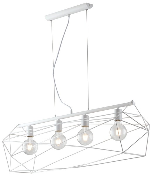 LUCE Design Abraxas Pendelleuchte 4fach E27 Weiß