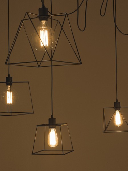 LUCE Design Brookyln Pendelleuchte 6fach E27 Schwarz