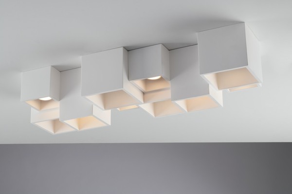LUCE Design Foster Deckenleuchte 5fach GU10 Weiss,