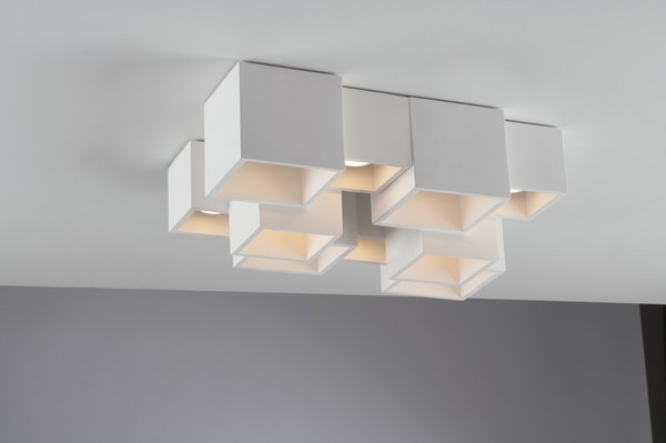 LUCE Design Foster Deckenleuchte 5fach GU10 Weiss,