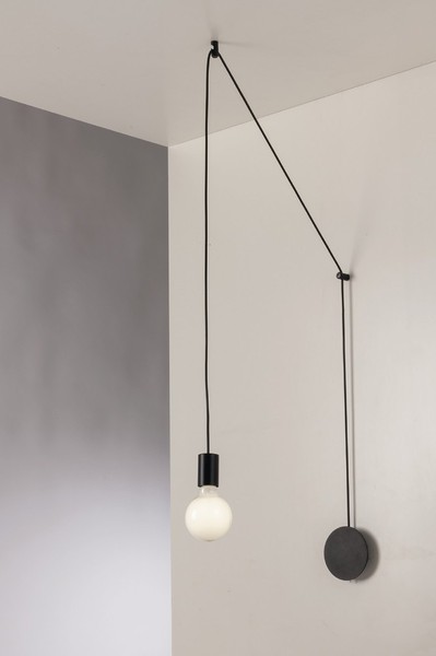 LUCE Design Habitat Deckenleuchte E27 dimmbar Schwarz