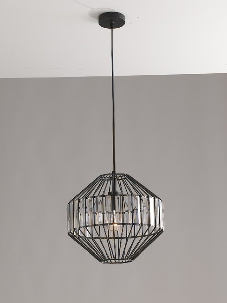 LUCE Design Opium Pendelleuchte E27 dimmbar 34cm Schwarz