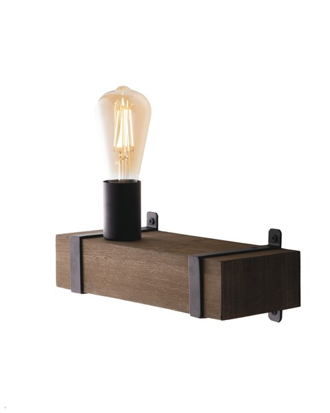 LUCE Design Texas Wandleuchte E27 dimmbar Braun Antik