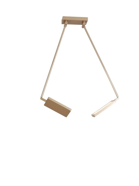 LUCE Design Book LED Deckenleuchte 2fach 3200 K 34W Gold