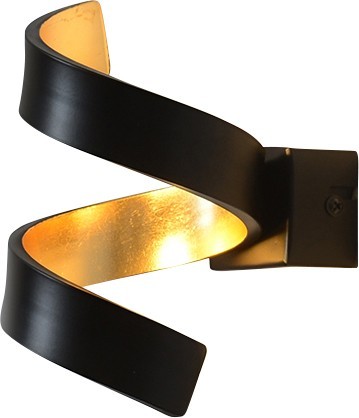 LUCE Design Helix LED Wandleuchte 2fach 3000 K 6W Schwarz, Gold