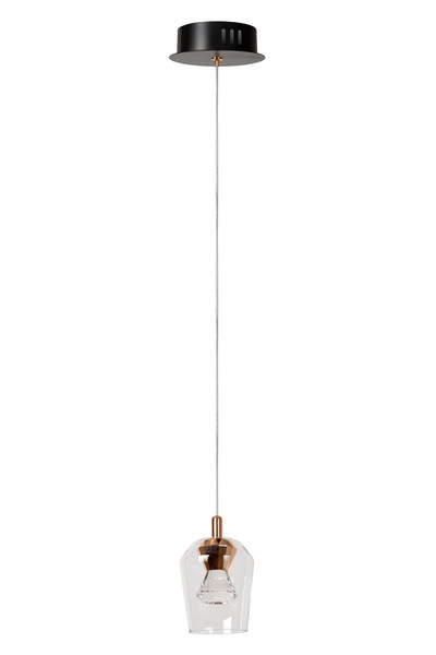 Lucide BERLIANE LED Pendelleuchten 4W dimmbar Warmweiss Modern Transparent 65-164,5cm 00430/04/60