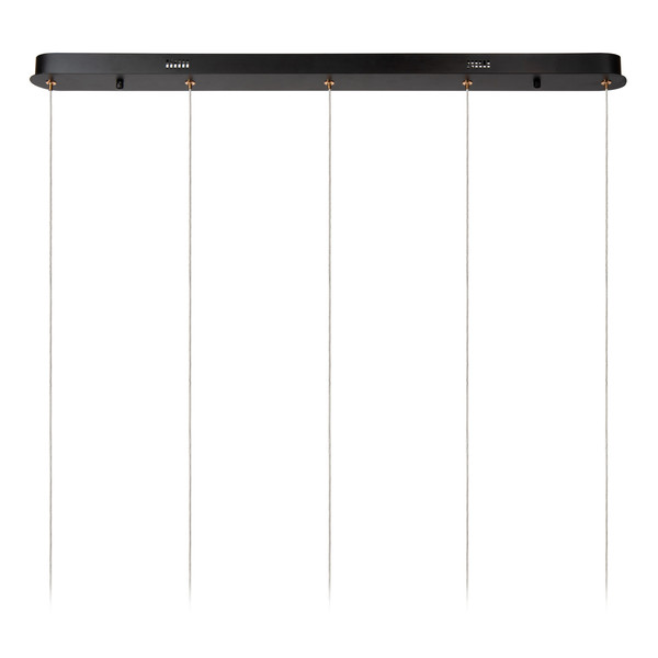 Lucide BERLIANE LED Pendelleuchten 5-fach 4W dimmbar Warmweiss Modern Transparent 65-164,5cm 00430/20/60