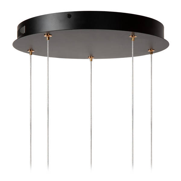 Lucide BERLIANE LED Pendelleuchten 5-fach 4W dimmbar Warmweiss Modern Transparent 65-164,5cm 00430/21/60
