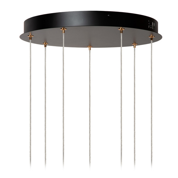 Lucide BERLIANE LED Pendelleuchten 7-fach 3,8W dimmbar Warmweiss Modern Transparent 65-164,5cm 00430/28/60