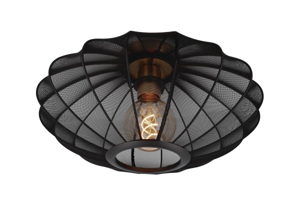 Lucide CORINA Deckenleuchte E27 Schwarz, Mattes Gold, Messing 03147/40/30