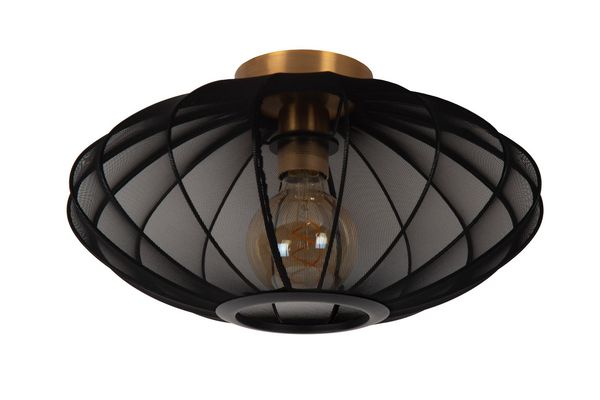 Lucide CORINA Deckenleuchte E27 Schwarz, Mattes Gold, Messing 03147/40/30