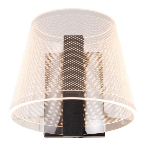Lucide KORGIS LED Wandleuchte 10W Transparent, Schwarz IP44 04213/10/30