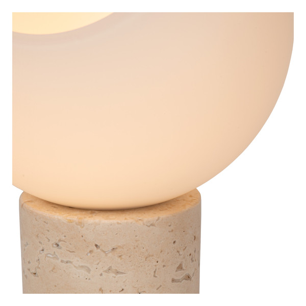 Lucide DAVIN E27 Tischlampe Modern Opal 05548/01/61